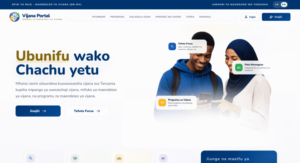 yes portal tanzania 2026: jinsi ya kujisajili, kuomba mikopo na kupata fursa kwa vijana