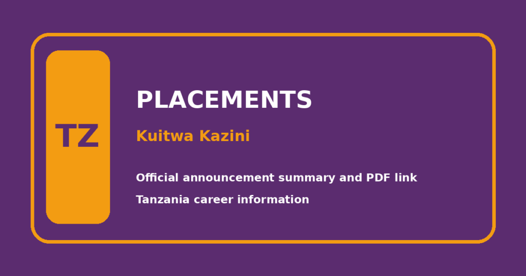 tangazo la kuitwa kazini shirika la reli tanzania